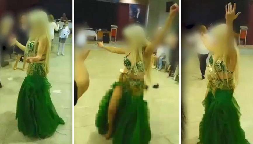 Bursada ilkokulda tepki çeken görüntüler: Dansözlü kutlama... Harekete geçildi