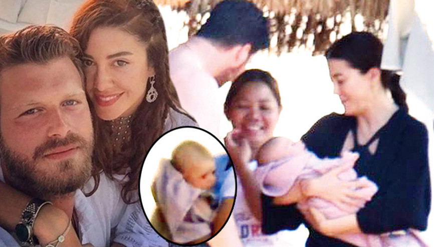 Kıvanç Tatlıtuğ ile Başak Dizerin oğulları Kurt Efe ilk kez görüntülendi