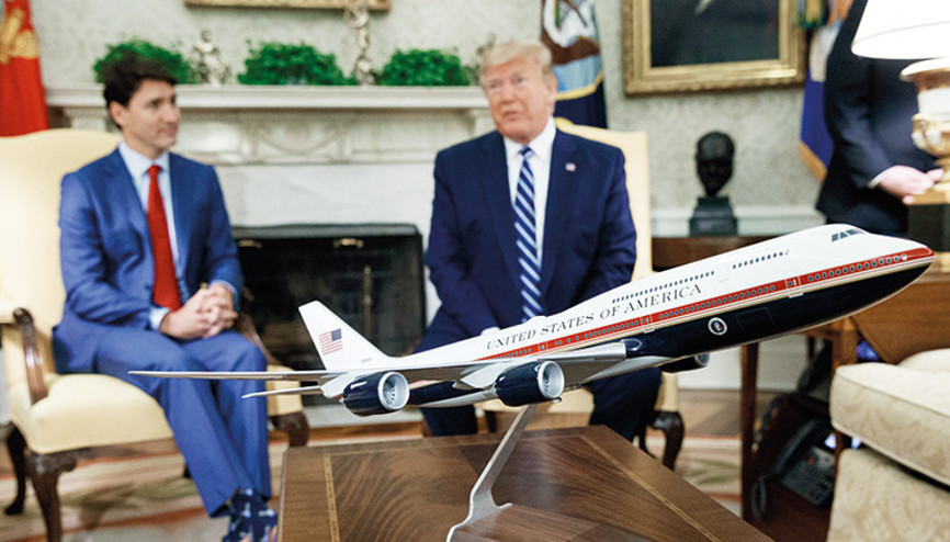 Trumpın sipariş ettiği uçağın boyasını iptal etti