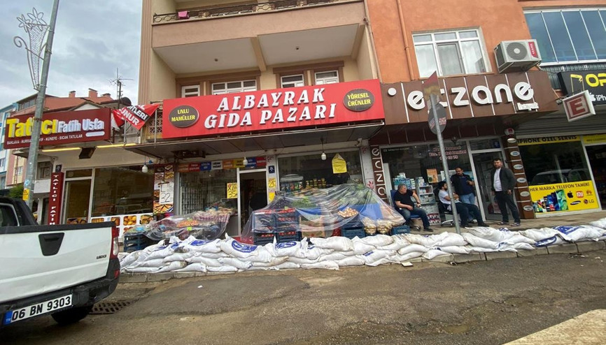 Esnaftan kum torbalı önlem