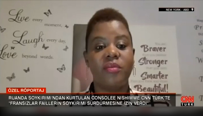 Ruanda Soykırımından kurtulan Conselee Nishimwe CNN Türkte