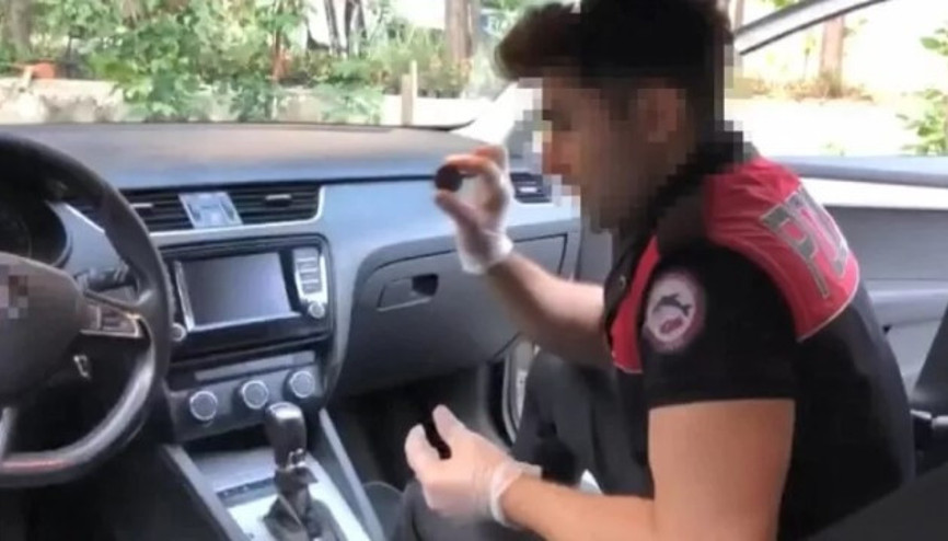Ataşehirde AVM otoparkında uyuşturucu satan şüpheliye suçüstü