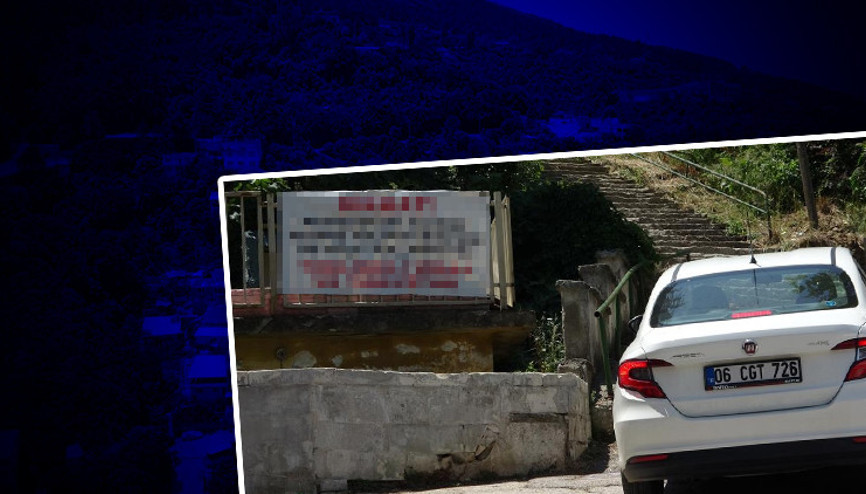 Navigasyon uçuruma sürüklüyor Pankartla önlem aldılar: Bu yolu kullanmayın