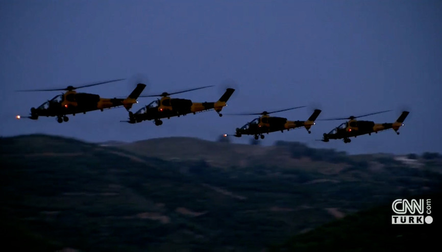 Atak helikopteri üretildiği TUSAŞ tesislerinde görüntülendi