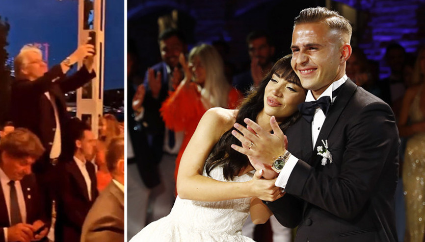 Fenerbahçeli futbolcu Dimitris Pelkas dünya evine girdi