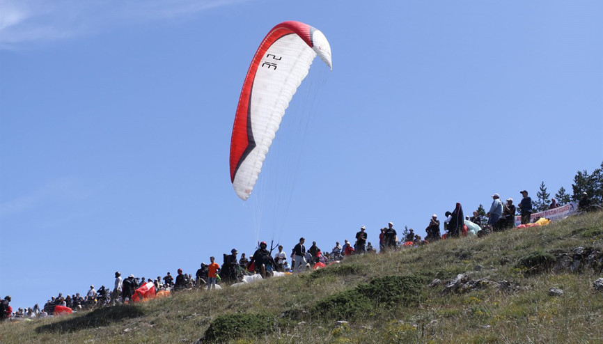 Havada yarışma yerde festival