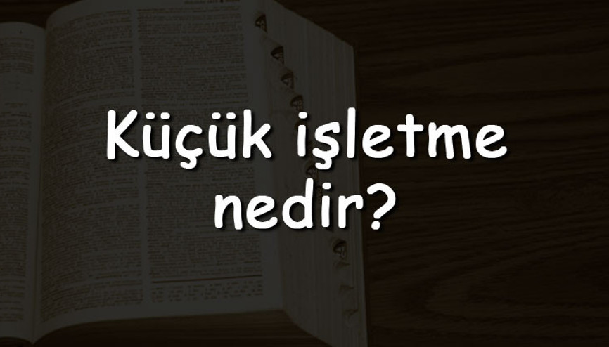Küçük işletme nedir Nasıl kurulur ve açılır Küçük işletmenin tanımı Küçük işletme nedir Nasıl kurulur ve açılır Küçük işletmenin tanımı