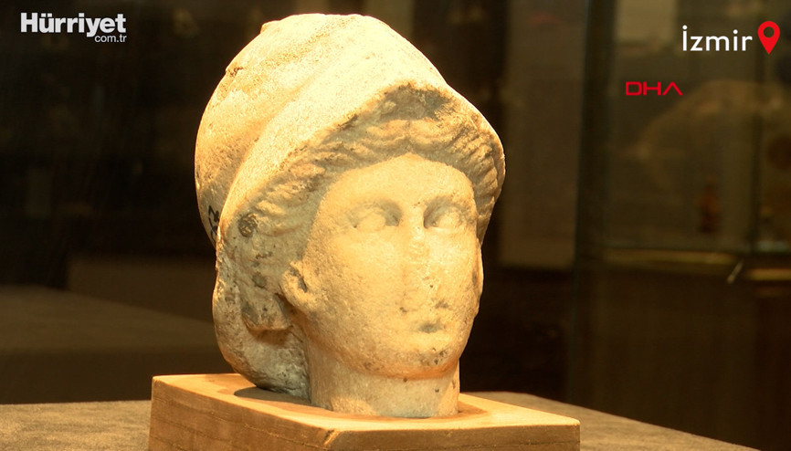 Tanrıça Athenanın 2 bin 300 yıllık heykel başı, 27 yıl sonra sergide