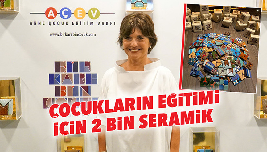 Çocukların eğitimi için 2 bin seramik