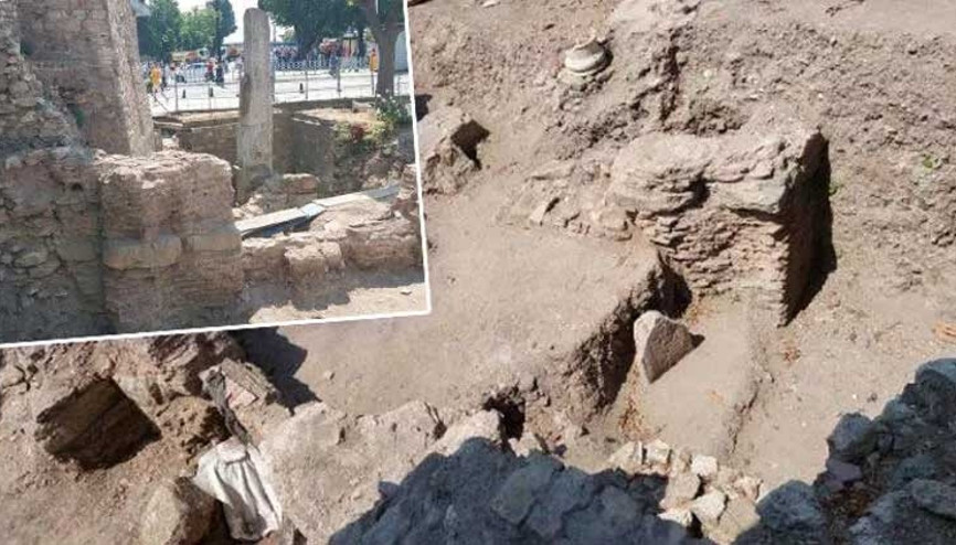 Fatihte Osmanlı’ya ait mahalle, Bizans’tan kalma duvarlar bulundu