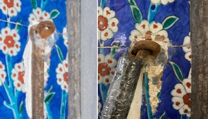 Milli Saraylardan çini açıklaması Milli Saraylardan çini açıklaması