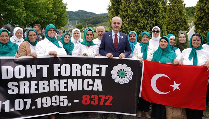 Numan Kurtulmuş Srebrenitsa annelerini ziyaret etti