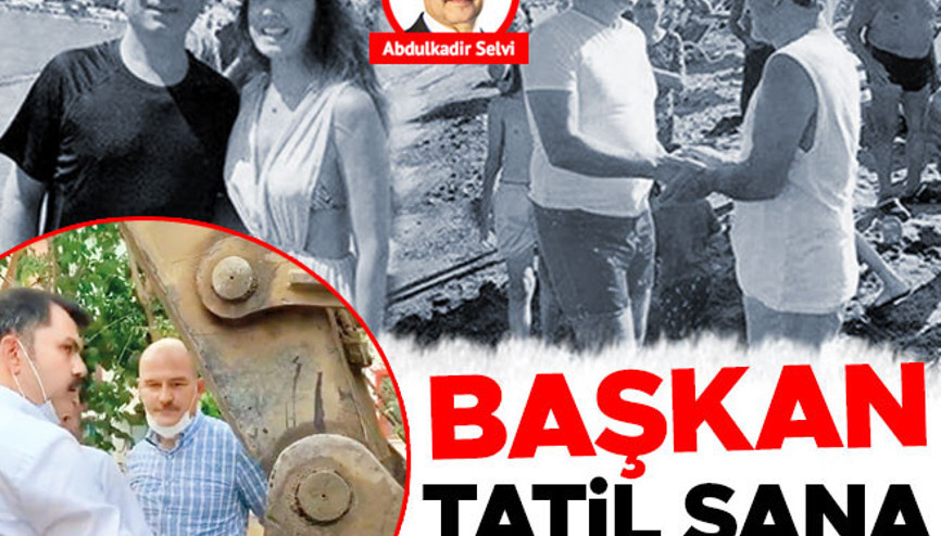 Başkan, tatil sana yakışıyor