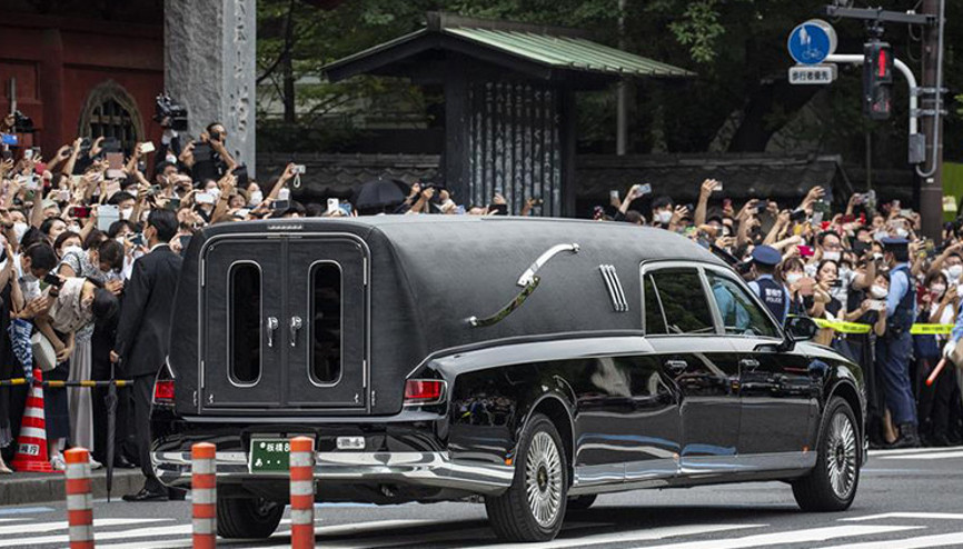 Suikast kurbanı Eski Japonya Başbakanı Abe için cenaze töreni düzenlendi