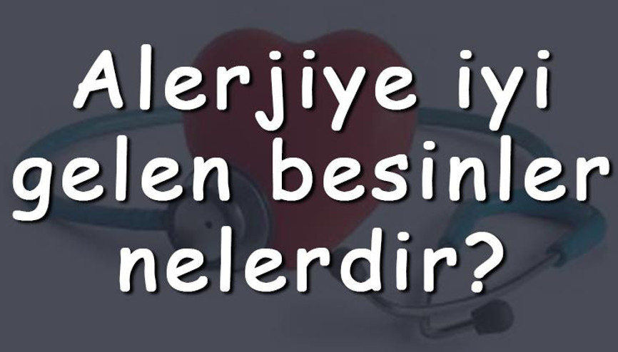 Alerjiye iyi gelen besinler nelerdir Alerjiye iyi gelen yiyecekler ve gıdalar