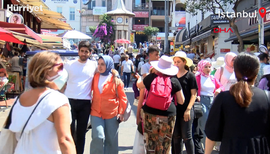 Büyükadada tatilci yoğunluğu