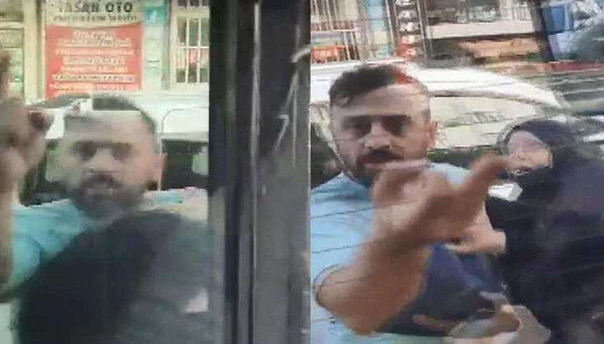 İstanbulda kornaya basarak uyaran İETT otobüsünün şoförüne saldırı
