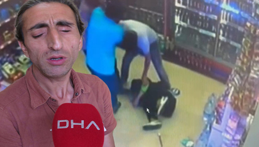 Görme engelli Kenan Başa darp Çevredekiler kurtardı