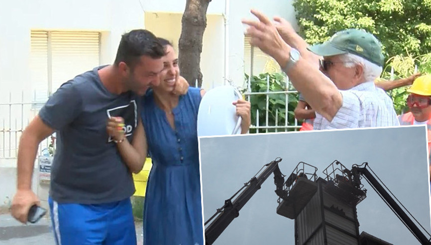 Engelli komşuya engel olan asansör yıkıldı Kumburgaz’da mahalleli halay çekti