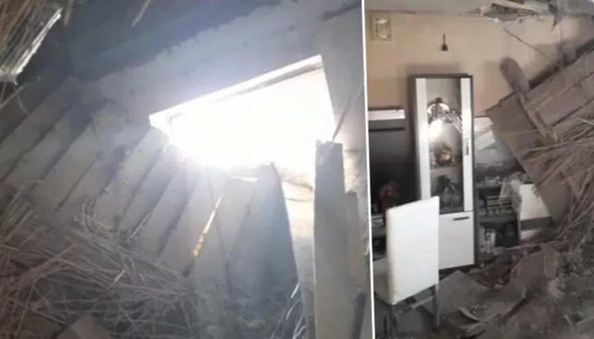 Uykudayken evlerinin bir odası çöken aile şoke oldu