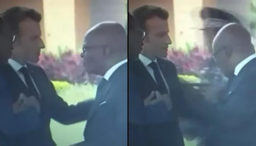 Beninli bakanın Macronun dokunduğu omzunu silkelemesi gündem oldu