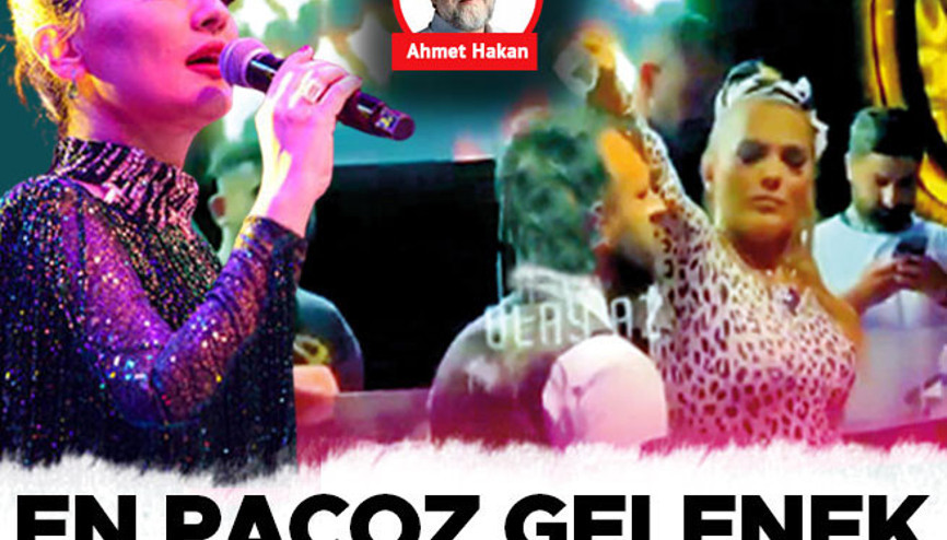 En paçoz gelenek: Garsonun başına şampanya dökmek