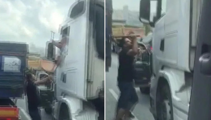Esenyurtta çekiçli yol verme kavgası kamerada