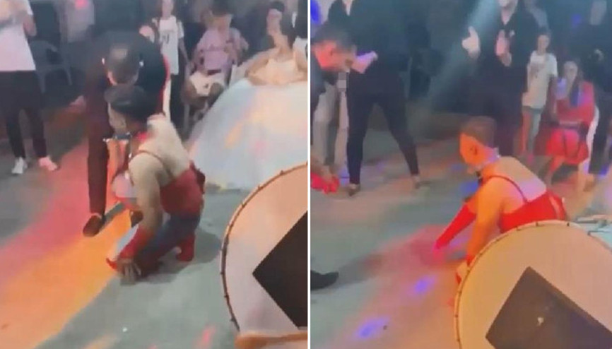 Bursada damada kadın iç çamaşırı giydirip, tasma taktılar