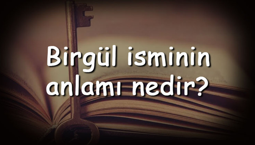 Birgül isminin anlamı nedir ve Birgül ne demek Birgül adının özellikleri, analizi  ve kökeni