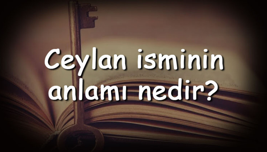 Ceylan isminin anlamı nedir ve Ceylan ne demek Ceylan adının özellikleri, analizi ve kökeni