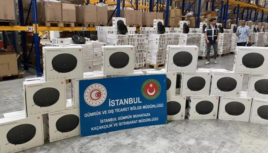 Gümrük Muhafaza’dan 45 milyonluk robot süpürge operasyonu