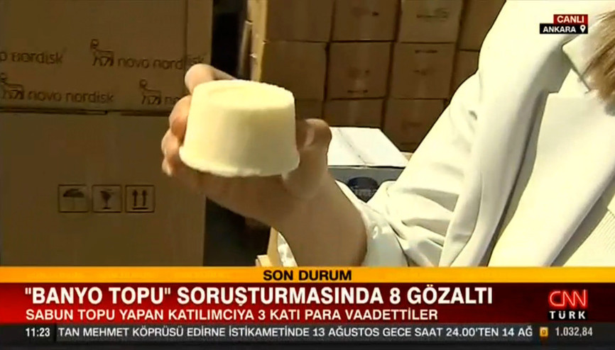 Banyo topu soruşturmasında 8 gözaltı
