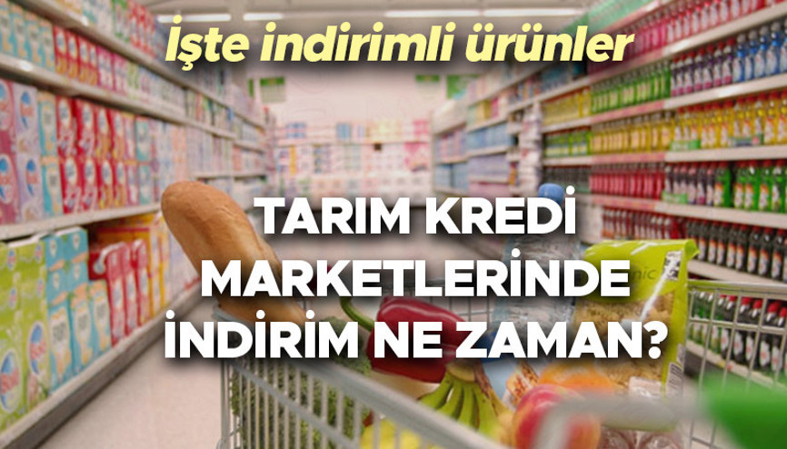 Tarım Kredi marketlerinde indirimli ürünler neler İndirim ne zaman başlayacak Açıklama geldi