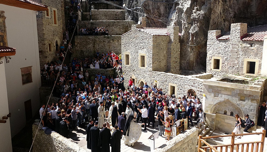 Trabzonda  Sümela Manastırında 9uncu ayin