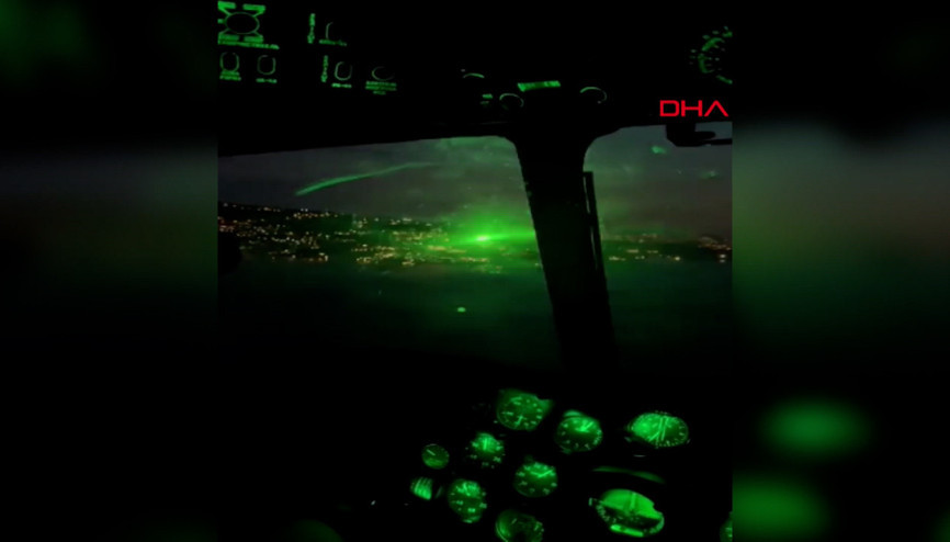 Lazer tutulan yangın söndürme helikopterinin pilotu konuştu