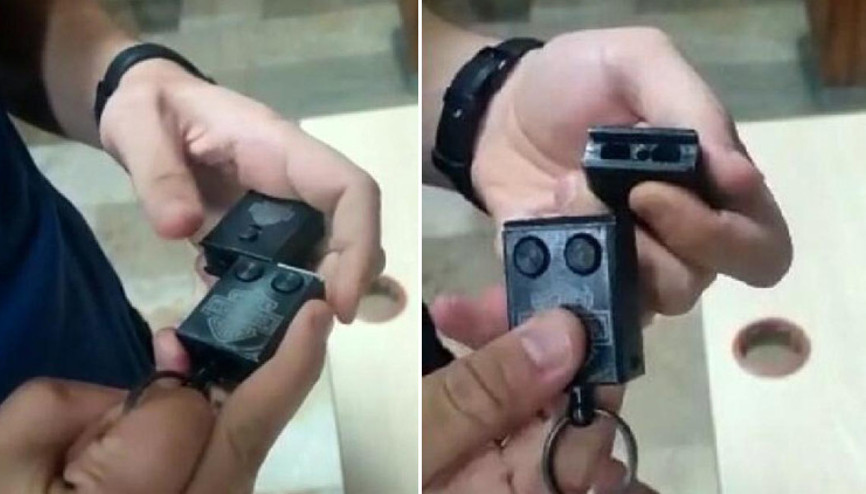 Suç kaydı olan şüpheliden garaj anahtarı şeklinde suikast silahı çıktı