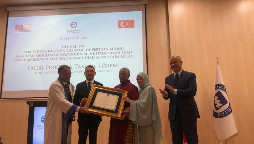 Malezya Kralı’na ‘Fahri Doktora Diploması’ verildi
