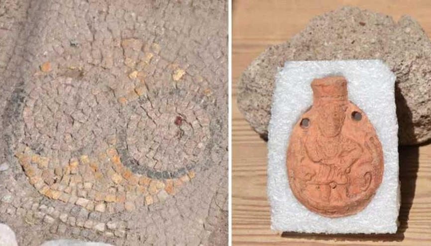 Pergamon kazılarında ampulla denilen hacı şişesi bulundu