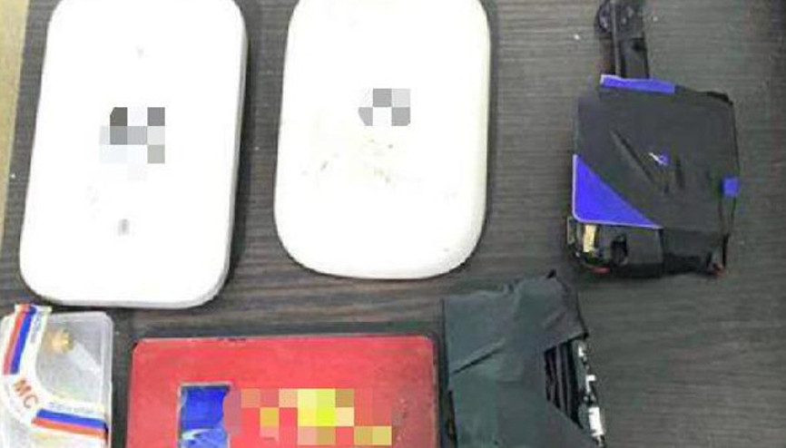 Vanda, araçta elektronik kopya düzeneği ele geçirildi