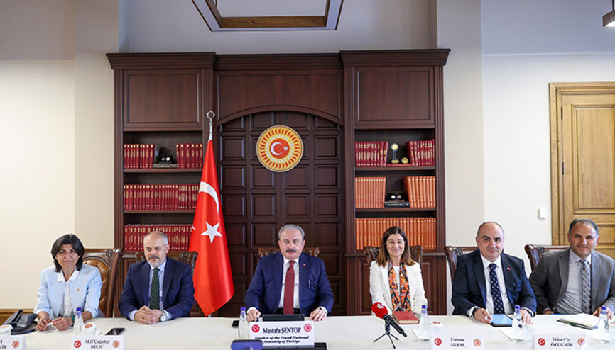 TBMM Başkanı Şentoptan Çinli muhatabına Uygur Türkleri mesajı TBMM Başkanı Şentoptan Çinli muhatabına Uygur Türkleri mesajı