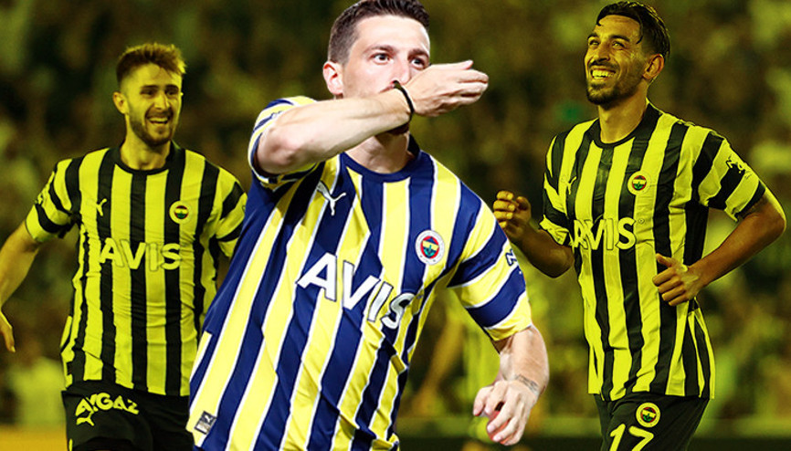 Son Dakika: Fenerbahçede İrfan Can Kahveci ve Mert Hakan Yandaş şov yaptı Avrupaya damga vurdu...