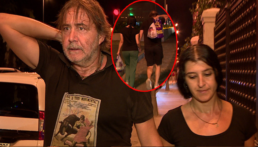 Hakan Meriçliler sevgiliyle el ele