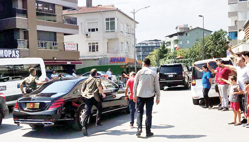 Erdoğan’a sevgi gösterisi