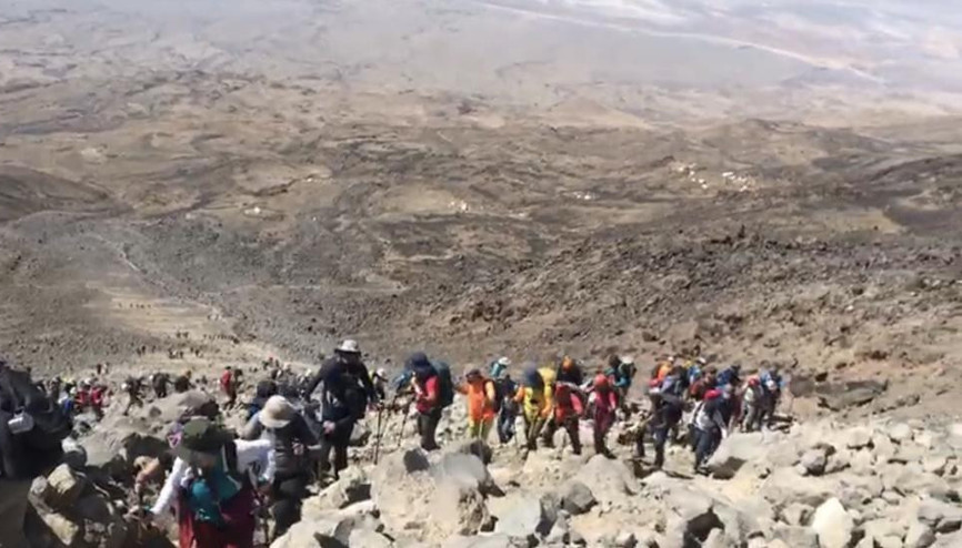 Ağrı Dağında dağcıların korku dolu anları