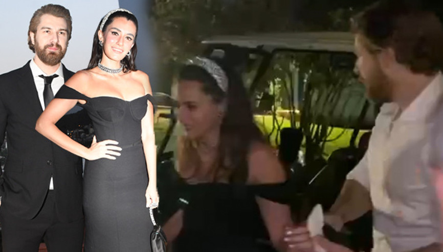 Hande Doğandemir ve Furkan Palalı düğün sonrası el ele