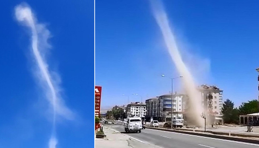 Elazığda hortum paniği Elazığda hortum paniği