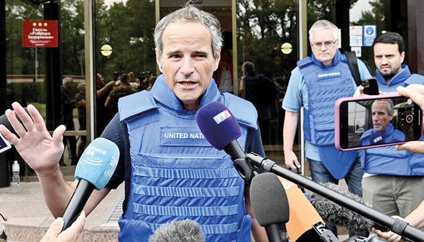 Zaporojye teftişi çatışmaların gölgesinde başladı