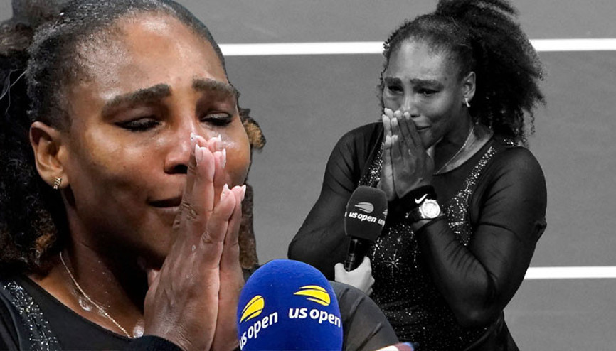 Amerika Açıktan elenen Serena Williams gözyaşları içerisinde tenise veda etti Amerika Açıktan elenen Serena Williams gözyaşları içerisinde tenise veda etti