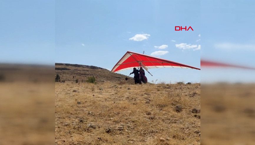 Batmanda 2 kişinin öldüğü yelken kanat kazası kamerada