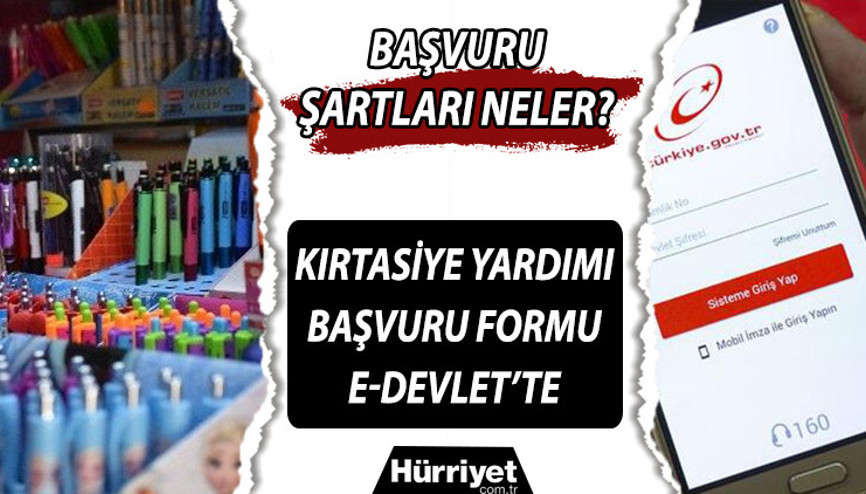 KIRTASİYE YARDIMI BAŞVURU FORMU e-Devlet ekranında...  İhtiyaç sahibi ailelere kırtasiye ödeneği 2022 kırtasiye desteği başvuru şartları neler